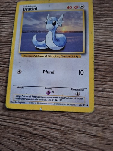 Pokémon karte dratini - pokémon,
