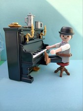 PLAYMOBIL WESTERN - PIANOMAN KLAVIERSPIELER mit BOWLER u. Zub. für SALOON