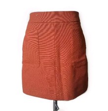 Terrakotta-Orange Minirock mit