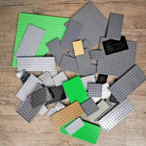Lego platten 40x grau - lego®,