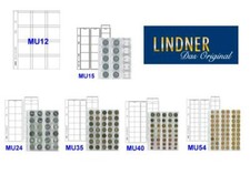 5er Set LINDNER Multi Collect Münzblätter MU12 MU15 MU24 MU35 MU40 MU54