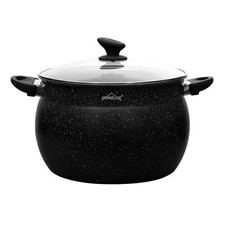 Kochtopf Induktion mit Glasdeckel Topf Suppentopf Universaltopf Groß Antihaft