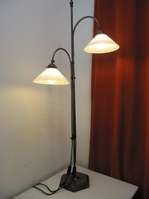 Original BML Stehlampe aus Massivem Messing Verstellbar Jugendstil Art Deco Stil