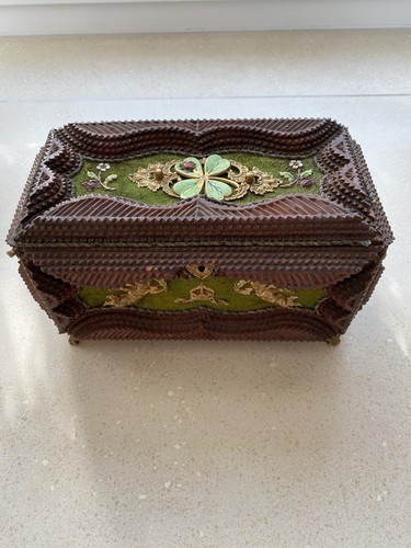 Antike holz schatulle - antike, /
