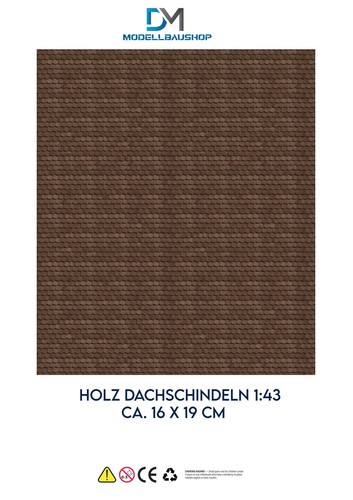 Holzdach dachschindel diorama - holzdach,