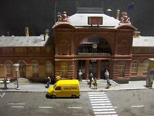Faller B-113; H0,Diorama  Bahnhof  Bonn gebaut mit Beleuchtung für Bastler