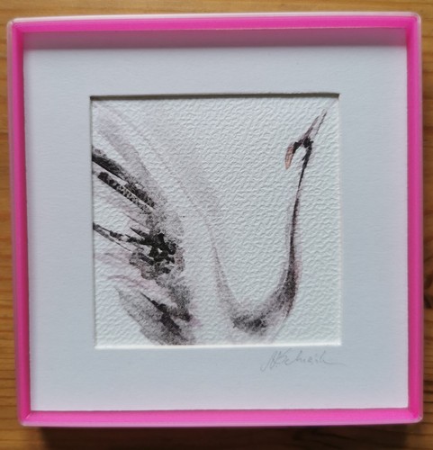 Zeichnung aquarell kranich - zeichnung,