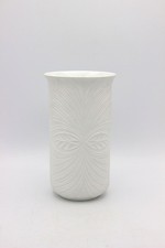 Royal KPM Bisquitporzellan Design Relief Vase Germany 60er Jahre Op Art 19,5 cm