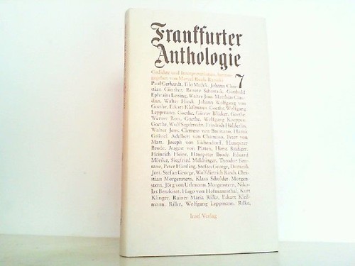 Frankfurter anthologie - frankfurter,