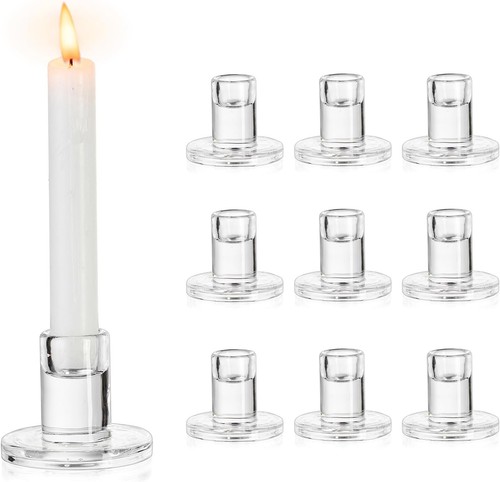 Kerzenhalter glas 10er - kerzenhalter,