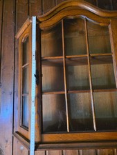 Hängevitrine Holz rustikal braun massiv 