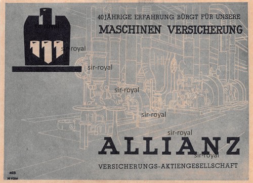 Allianz versicherung 1942 - versicherung,