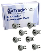 8x Korbrolle 25mmØ für