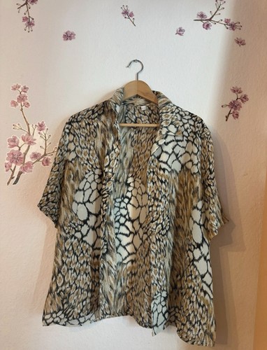 Damen bluse 42 animalprint - gr.,
