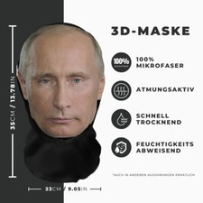 Realistische Putin  3D-Druck Vollgesichtsmaske – Atmungsaktiv, leicht