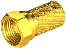 F-Stecker Vergoldet Breite