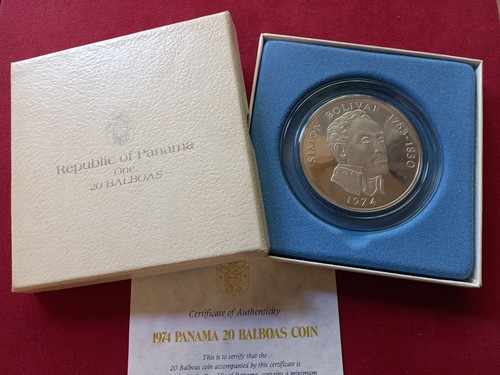 Panama balboas 1974 simon - panama, 20