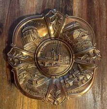 Kupfer Wandteller Regensburg, ca 15cm, Gewicht 236 Gramm