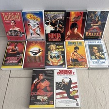VHS Bruce Lee Karate Filme Kassetten Sammlung 12 Stück