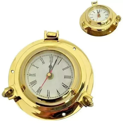 Messing bullauge wanduhr - bullauge,