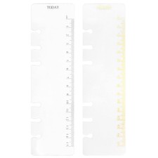 D Ringbuch-Zubehör Gestanzte Ordner-Taschen Teiler-Lineal-Registerkarte GRule...