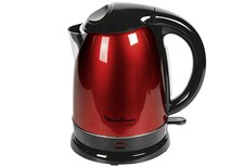 Moulinex Wasserkocher BY5305 1,7l Edelstahl rot-schwarz 2400W