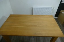 Esstisch 160 x 90 cm  Wildeiche massiv geölt mit 2 Verlängerungen auf 250 cm