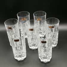 7 Longdrinkgläser Kristall