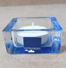 Dekorativer Leonardo Teelichthalter BLAU   6 x 6 x 3 cm