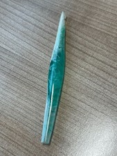 Häkelnadel: Resin Design: grün & weiß: 10 mm (Design kann variieren)