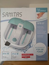 Sanitas SFB 07 Fußbad Sprudelbad, Massageaufsatz, Ausgussöffnung, 3 Funktionen