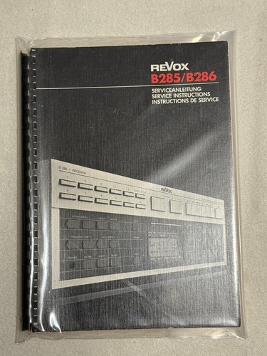 Revox b285 b286 - revox, b285/b286
