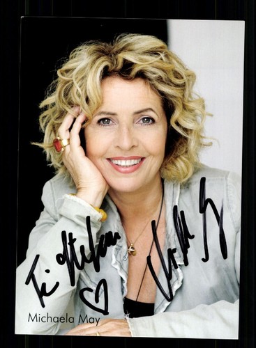 Michaela may autogrammkarte - may,