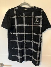 Herren Shirt Top | JEEL | Gr. L skinny slim | schwarz | schrill auffällig