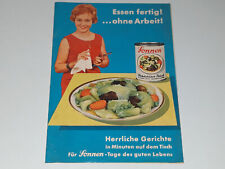 Werbung – Flyer – Sonnen (Bassermann) Konserven – Fertiggerichte – Anfang 60er J