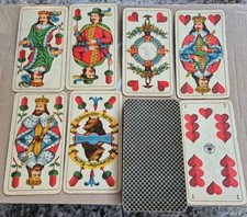 ASS Schwerdter Karte 32 Blatt Skat Kartenspiel Vorkrieg Steuerstempel Nr. 90