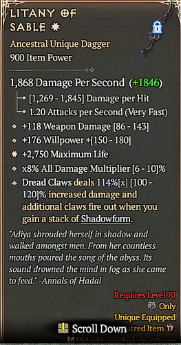 Diablo season litany - season, 13