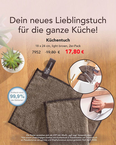 Jemako küchentuch 24 cm - küchentuch,