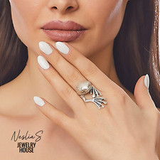 Frosch Ring Froschkönig Silber Ring Sterling Silber beschichtet Silber Schmuck