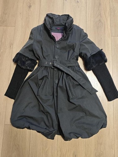 Women kenzo coat black - women, xs