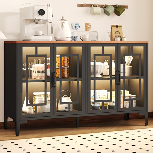 Modern glass sideboard buffet - glass,