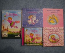5x Prinzessin Lillifee DVD Kinofilm + 4 CDs Hörbücher Delfin / Einhorn /kl. Reh