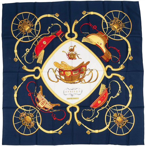 Hermès springs silk scarf - 90,