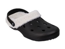 1 Paar Loki Grizzly Clog Schwarz Größe 44 Winterclog Clog mit Fell (BT-LO100-44)