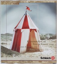 Schleich Turnierzelt rot 42017 gebraucht in OVP  ( coloriert )