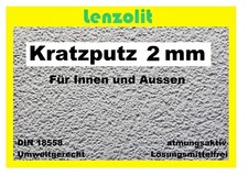 16 kg Kratzputz + Scheibenputz 2mm  Rauputz Edelputz Strukturputz Aussenputz