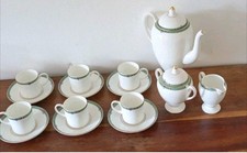 Wedgwood Kaffeeservice "Jade" mit Kaffeekanne, Milchkännchen & Zuckerdose