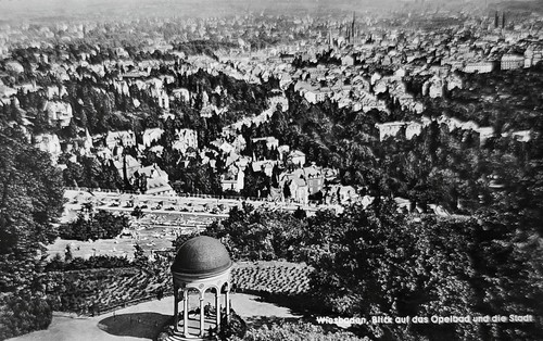 Wiesbaden 1960er postkarte - ak,
