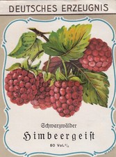 Etikett, Schwarzwälder Himbeergeist