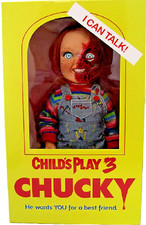 Pizza Face Chucky 38cm Mega Scale Doll Horror Puppe Childs Play 15" Figur Mezco